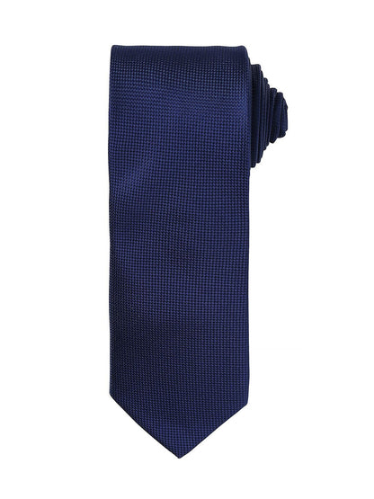 Micro Waffle Tie Premier Navy