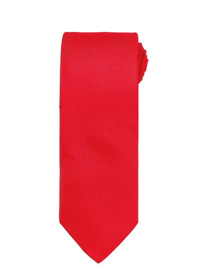Micro Waffle Tie Premier Red