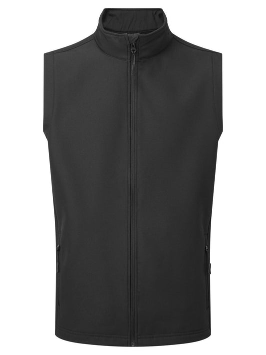 Men's Windchecker Printable & Recycled Softshell Gilet Premier Black