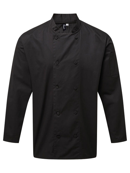 Chef's LS Coolchecker Jacket With Mesh Back Panel ack Panel Premier Black