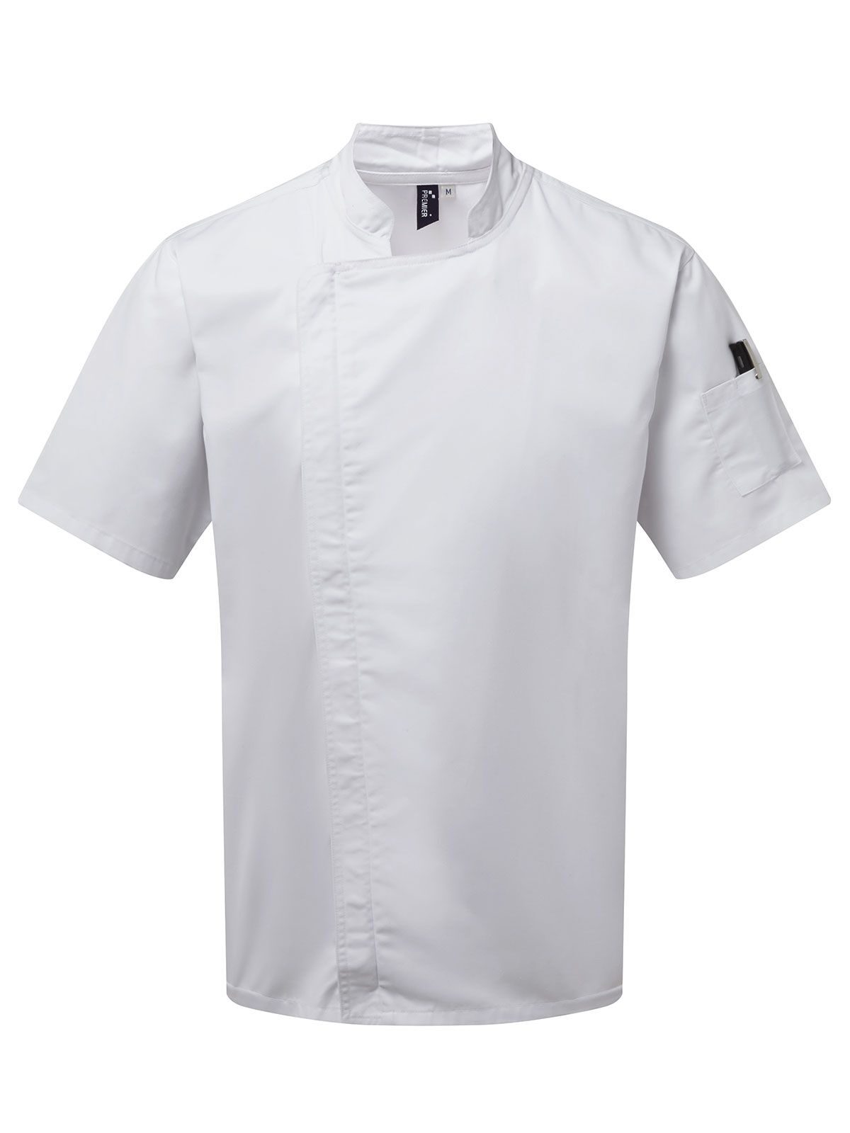 Chef's Zip-Close Short Sleeve Jacket Premier White