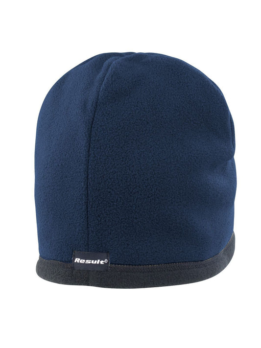 Double Micro Reversible Bob Hat Result Navy/Black