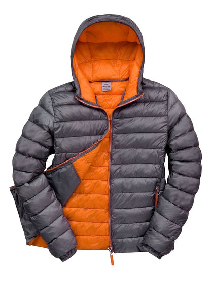 Mens Snow Bird Hooded Jacket Result Grey/Orange