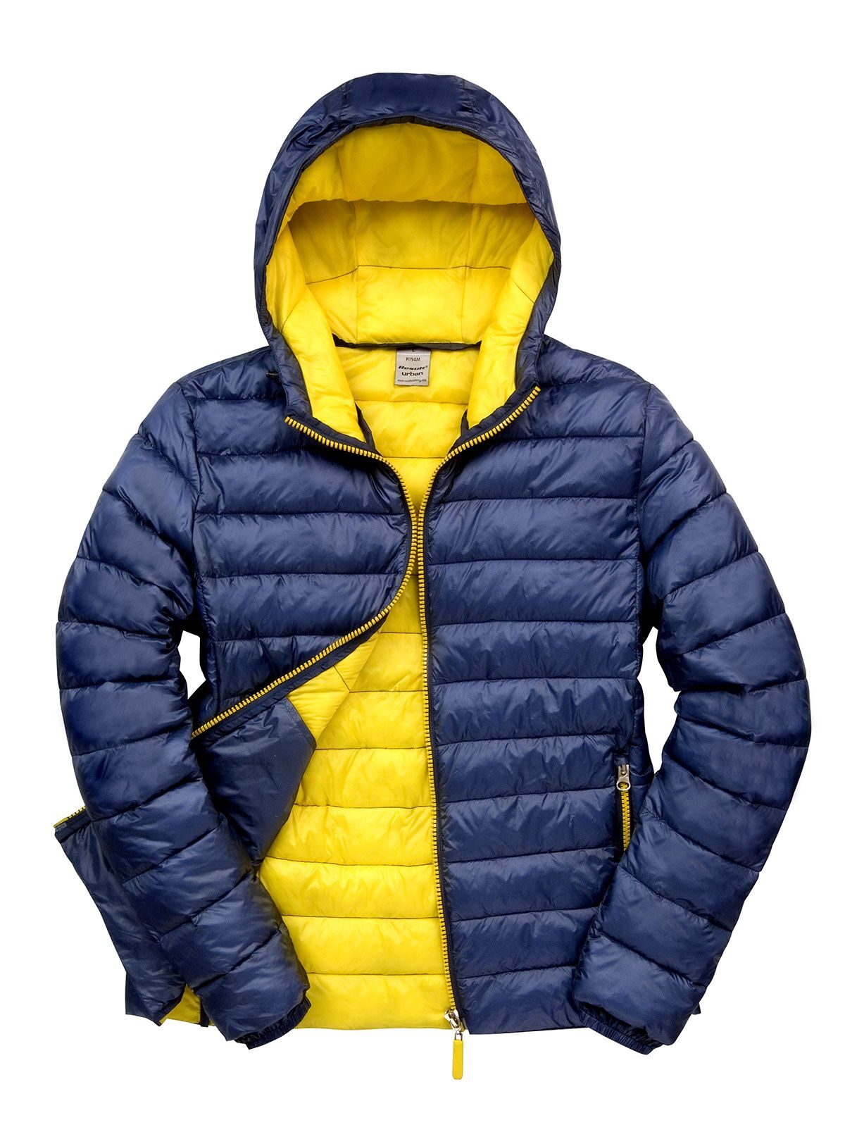 Mens Snow Bird Hooded Jacket Result Navy/Yellow