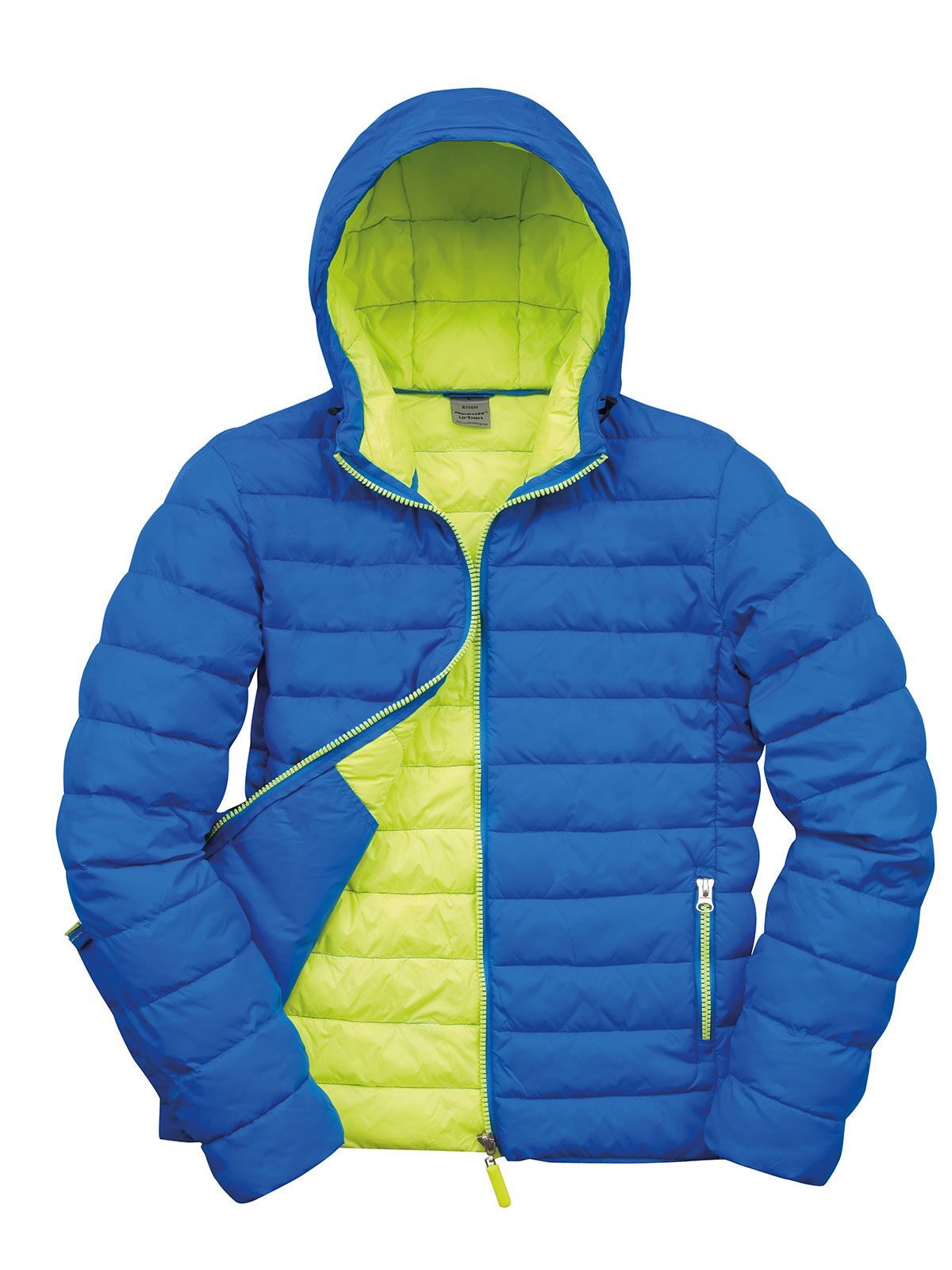 Mens Snow Bird Hooded Jacket Result Ocean Blue/Lime Punch