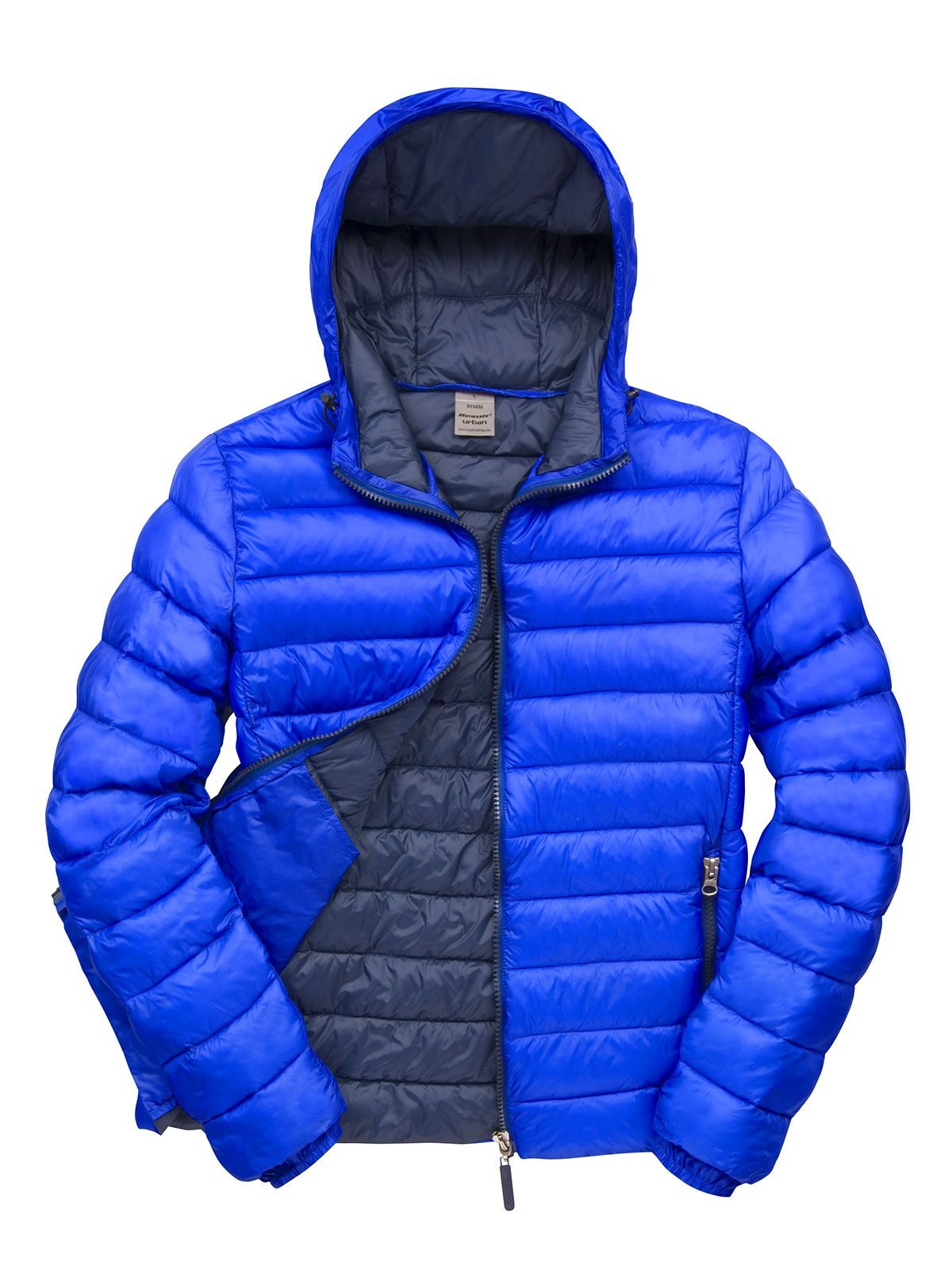 Mens Snow Bird Hooded Jacket Result Royal Blue-Navy