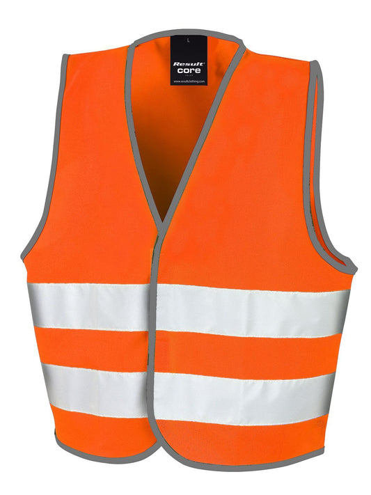 Junior Safety Vest Result Fluo Orange