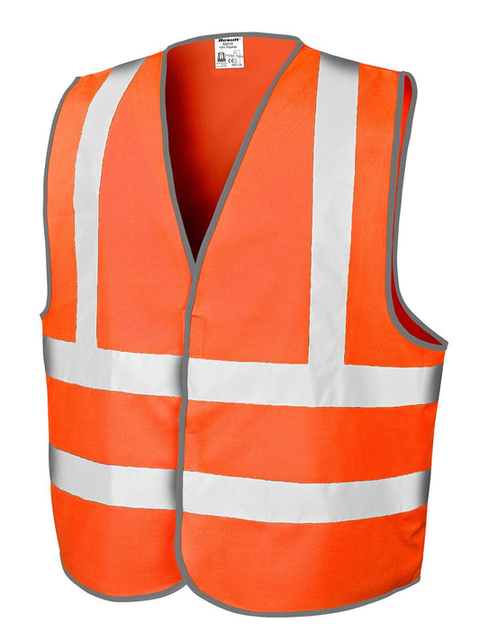 Safety High Viz Vest Result Orange
