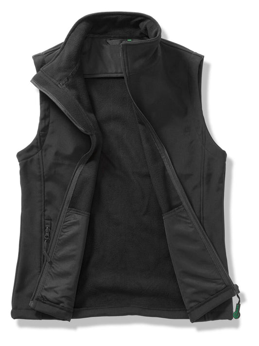 Softshell bodywarmer stampabile Result Black/Black