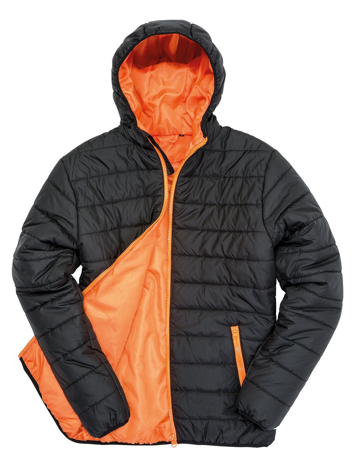 Soft Padded Jacket Result Black/Orange