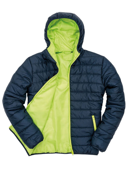 Soft Padded Jacket Result Navy/Lime