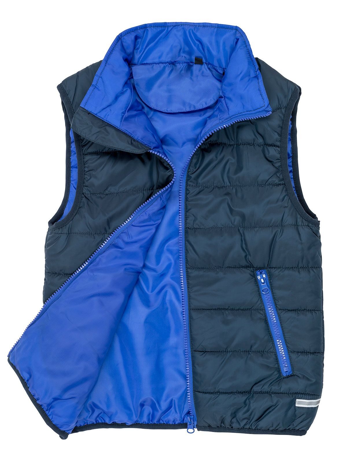 Junior Padded Bodywarmer Result Navy/Royal