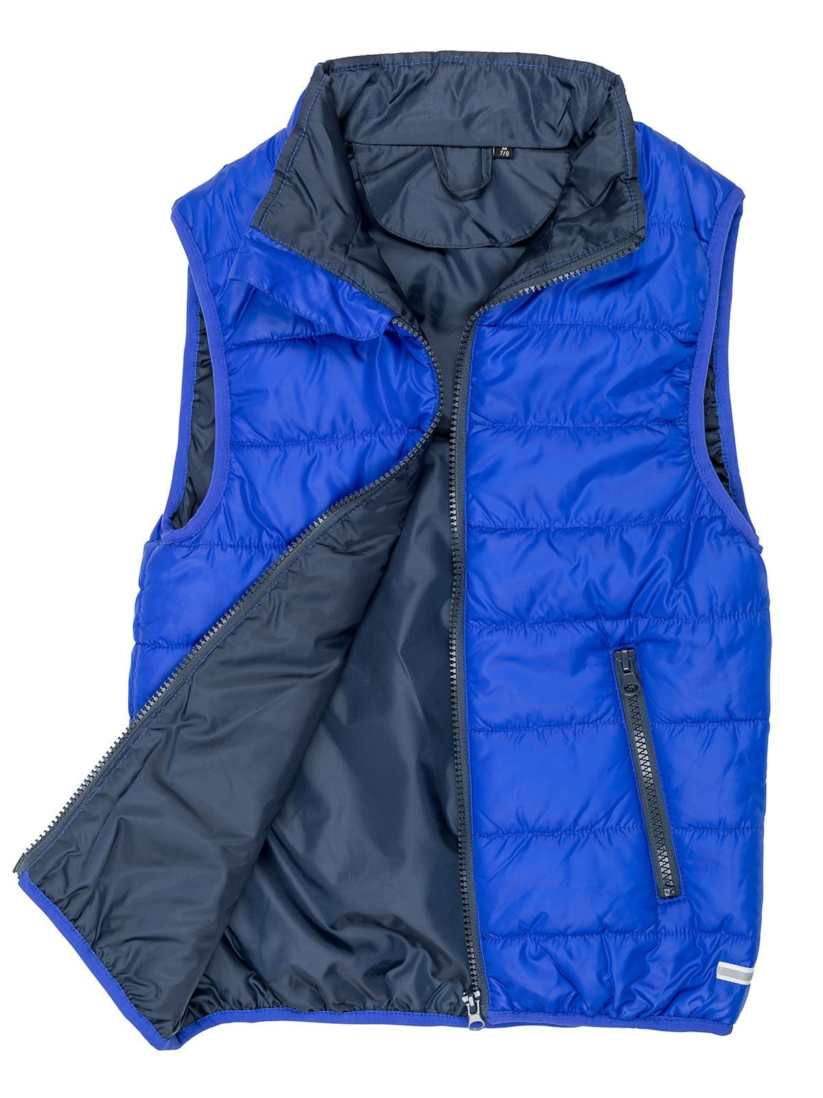 Junior Padded Bodywarmer Result Royal Blue-Navy
