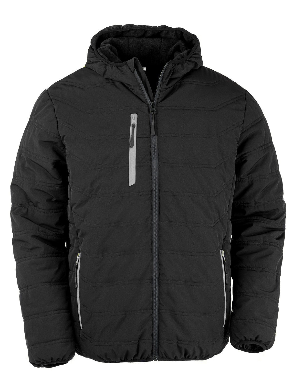 Black Compass Padded Winter Jacket Result Black/Grey