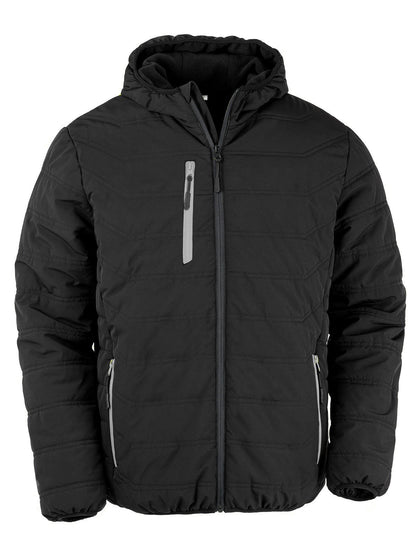 Black Compass Padded Winter Jacket Result Black/Grey
