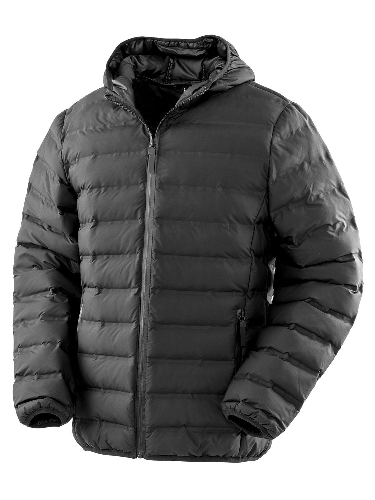 Ultrasonic Hooded Coat Result Black