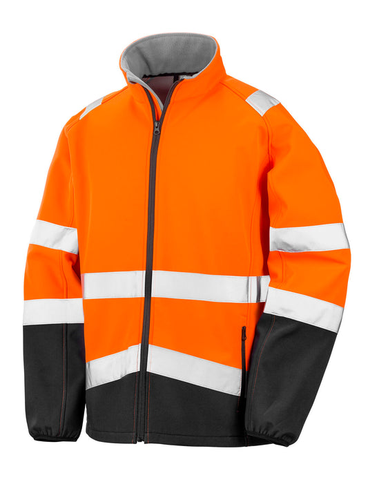 Printable safety softshell Result Orange/Black