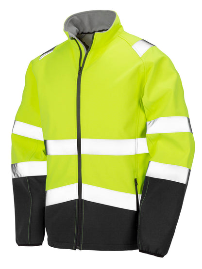 Printable safety softshell Result Yellow-Black