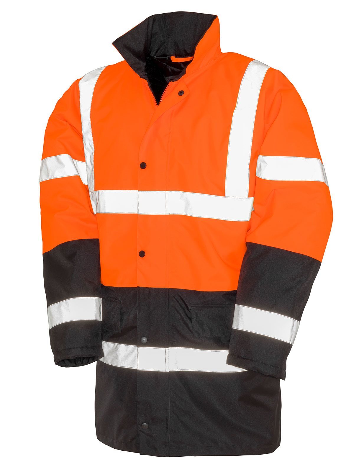Motorway 2-Tone Safety Coat Result Orange/Black