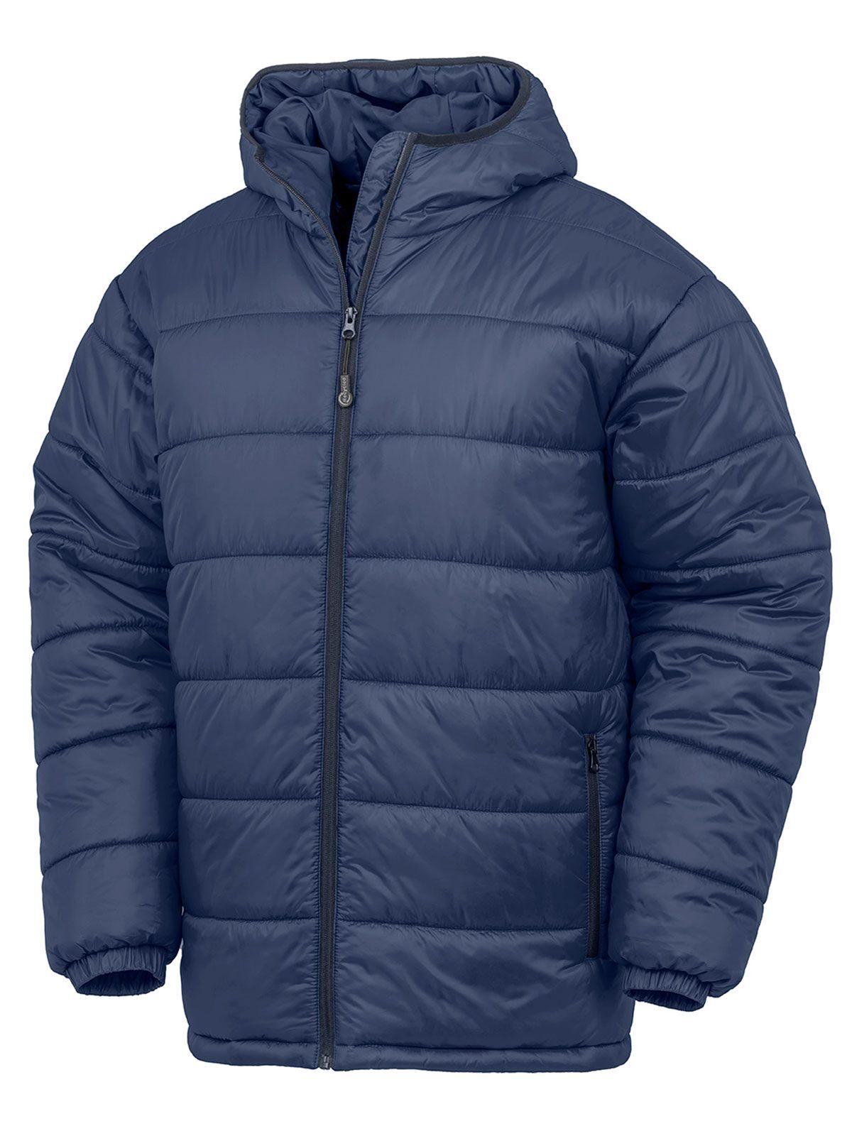 Recycled hooded padded parka Result Navy