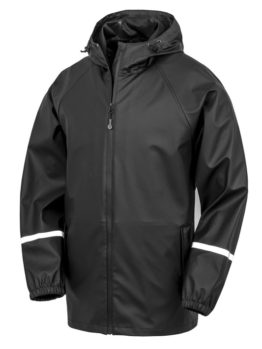 Prism pu waterproof jacket Result Black