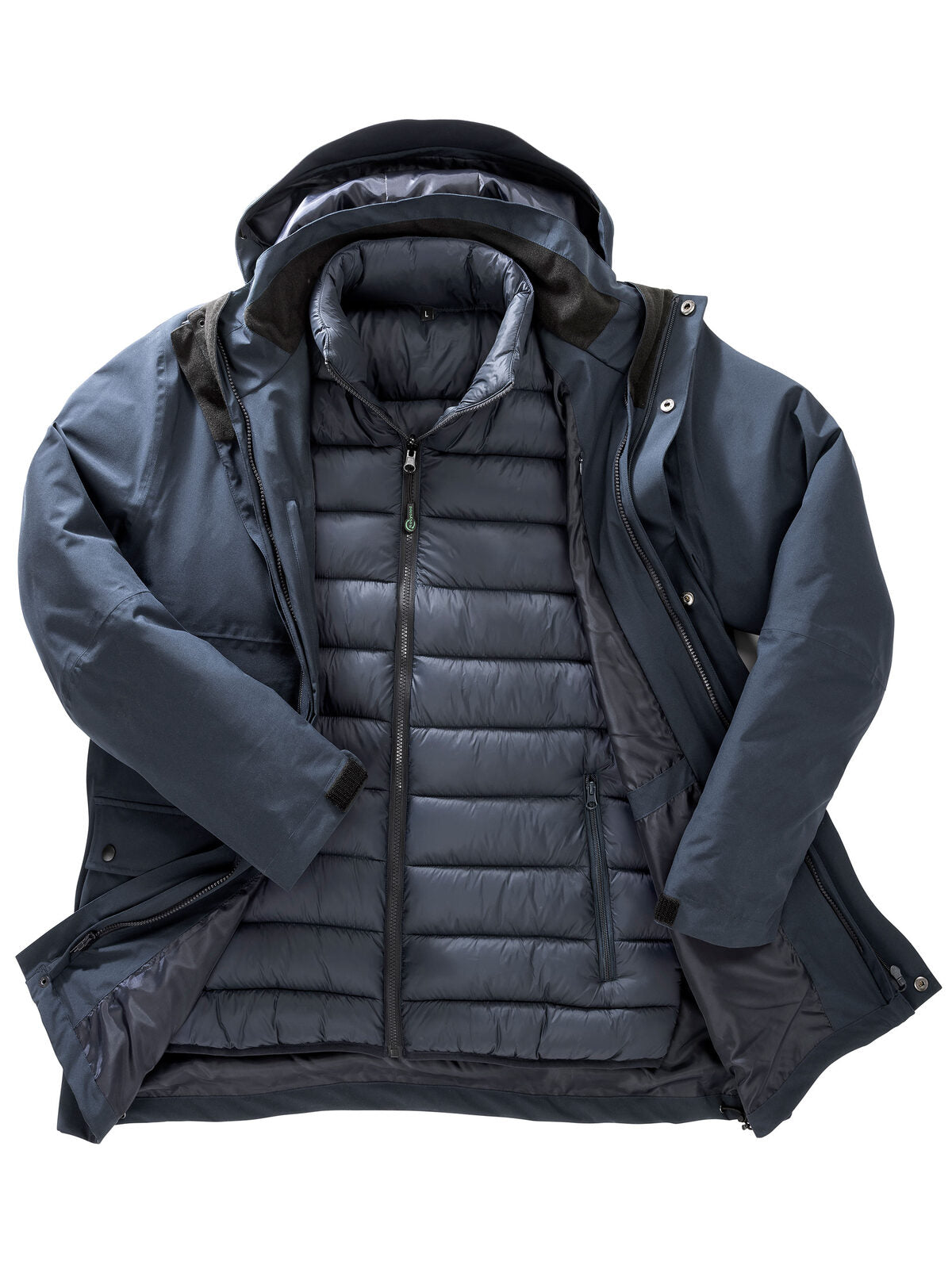 RECYCLED 3-IN-1 PADDED RIPSTOP JACKET Result Navy