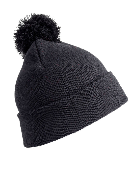 POMPOM BEANIE Result Black