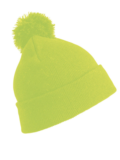POMPOM BEANIE Result Fluo Yellow
