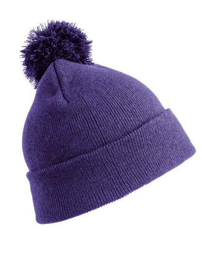 POMPOM BEANIE Result Purple