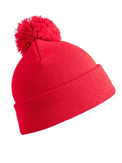 POMPOM BEANIE Result Red