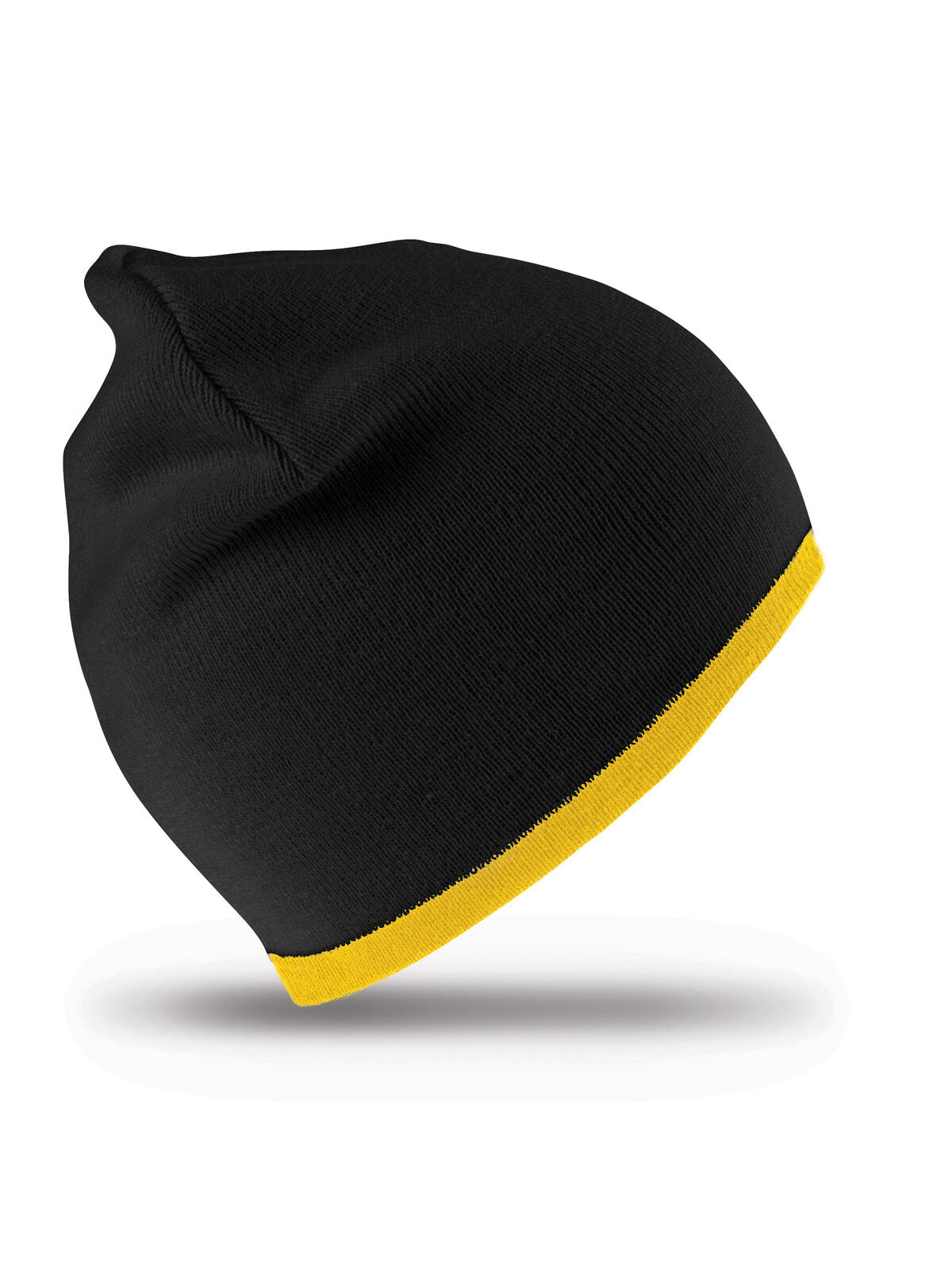SOFT FEEL REVERSIBLE CUFFLESS BEANIE Result Black/Yellow