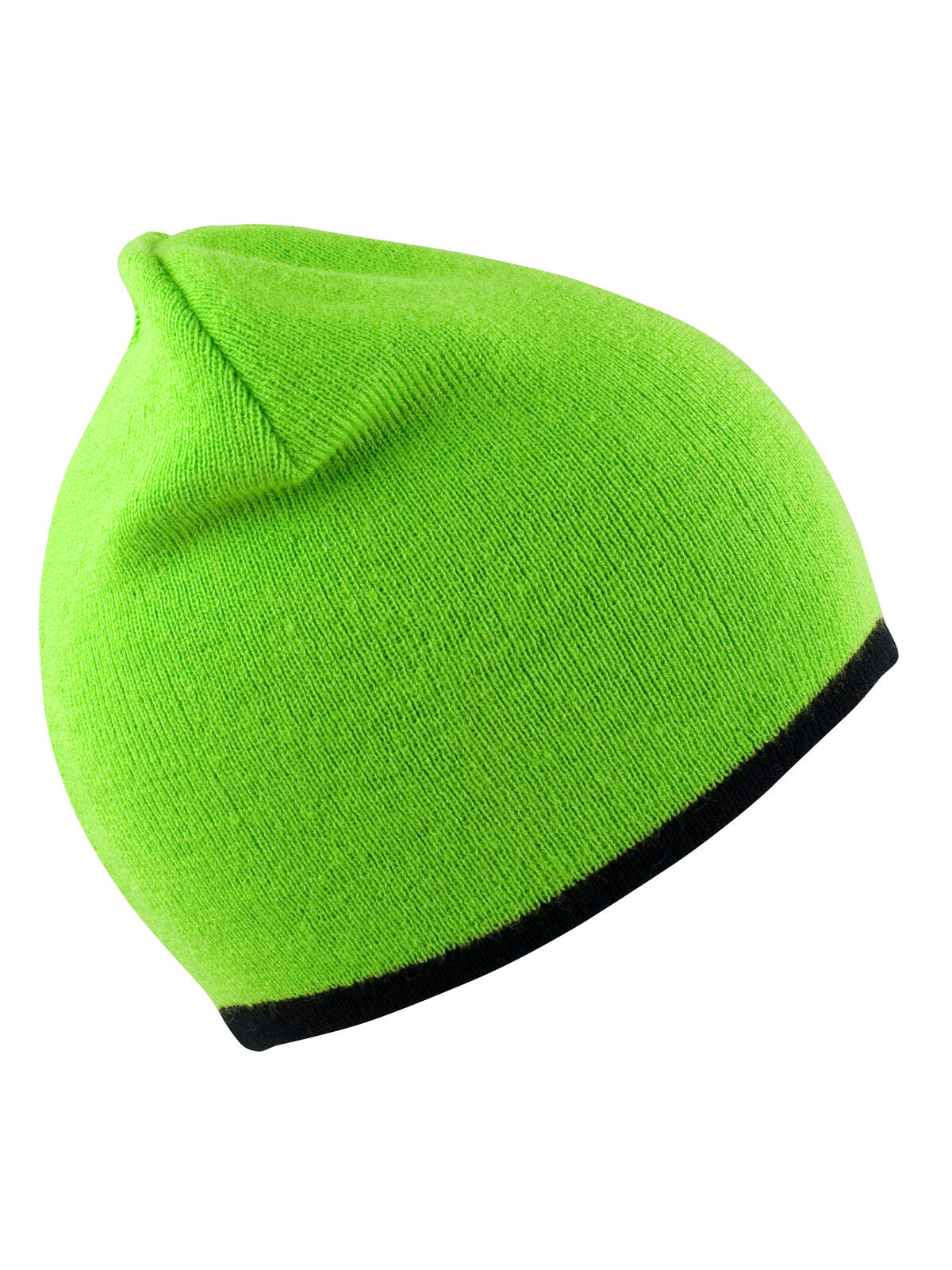 SOFT FEEL REVERSIBLE CUFFLESS BEANIE Result Lime/Black