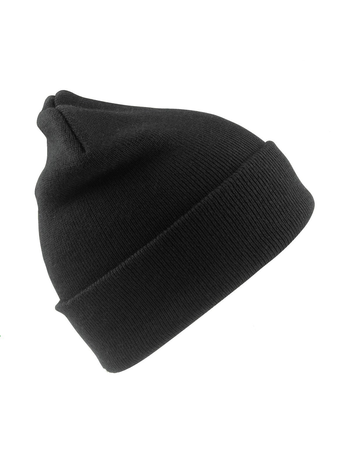 Recycled Woolly Ski Hat Result Black