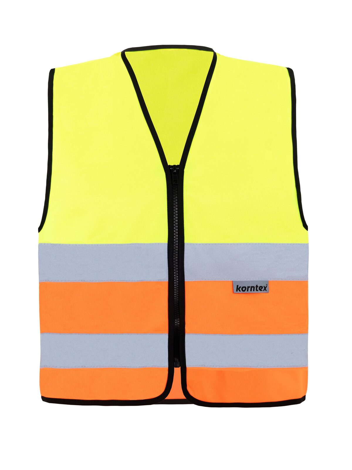 Korntex Safety Vest with Zipper "Cologne" Korntex Yellow/Orange