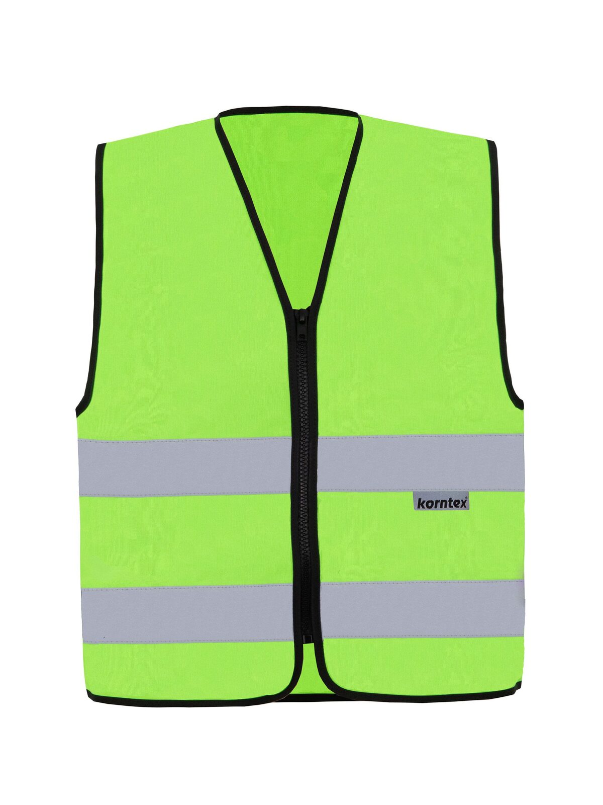 Korntex Safety Vest with Zipper "Cologne" Korntex Lime Green