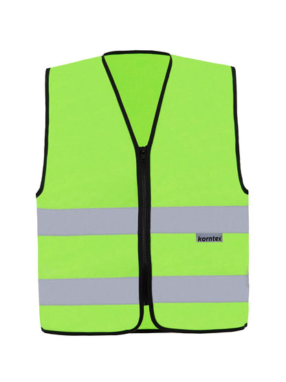 Korntex Safety Vest with Zipper "Cologne" Korntex Lime Green