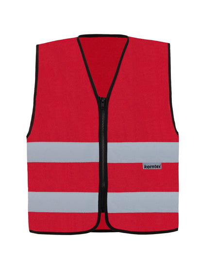 Korntex Safety Vest with Zipper "Cologne" Korntex Red