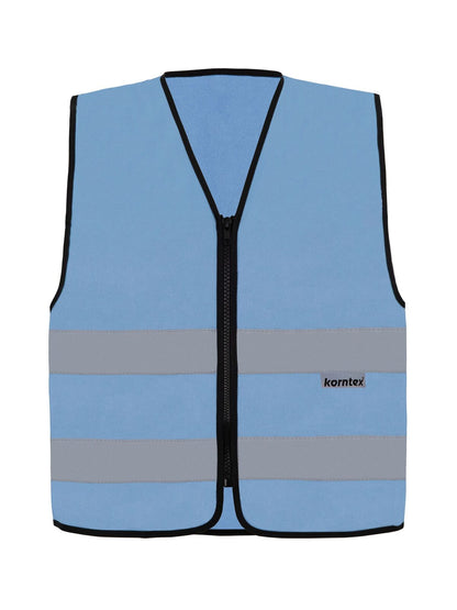 Korntex Safety Vest with Zipper "Cologne" Korntex Sky Blue