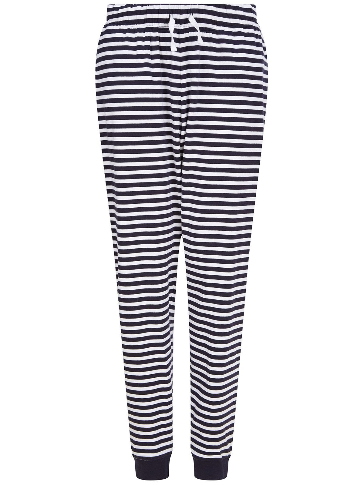 Unisex cuffed lounge pants SF Clothing Navy/White Stripes