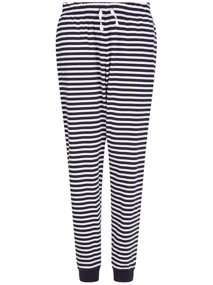 Unisex cuffed lounge pants SF Clothing Navy/White Stripes