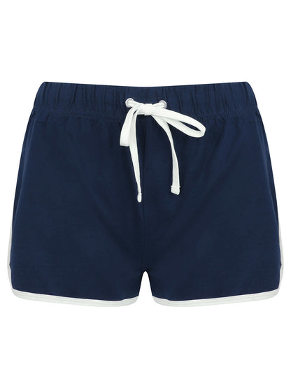 Ladies Retro Shorts SF Clothing Navy/White
