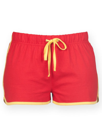 Ladies Retro Shorts SF Clothing Red/Yellow