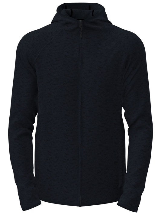 Lux Hooded Knit Fleece Jacket Stedman Blue Midnight Heather