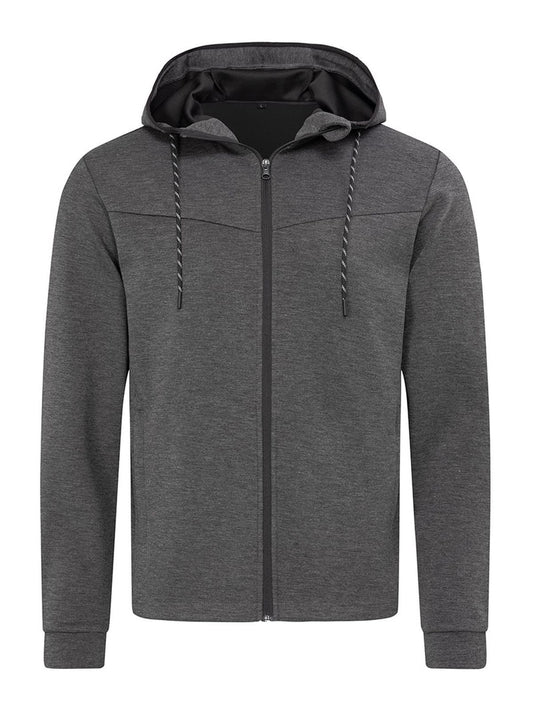 Recycled Scuba Jacket Men Stedman Anthra Heather