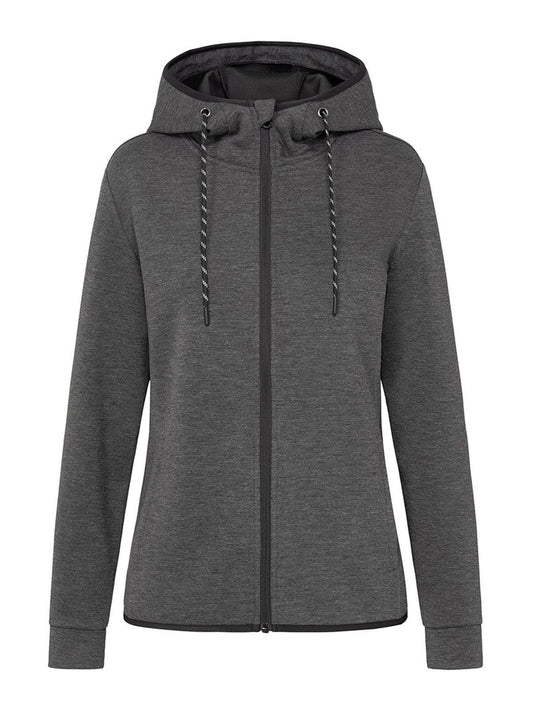 Recycled Scuba Jacket Women Stedman Anthra Heather