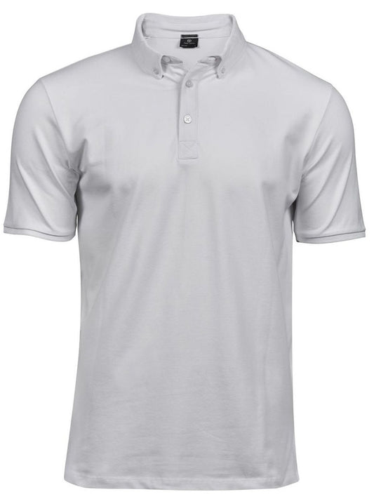 Fashion Luxury Stretch Polo Tee Jays White