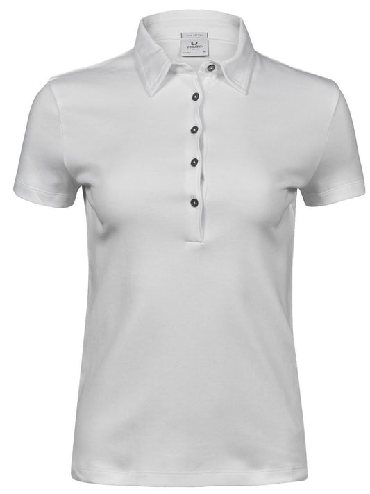Women's Pima Cotton Polo Tee Jays White