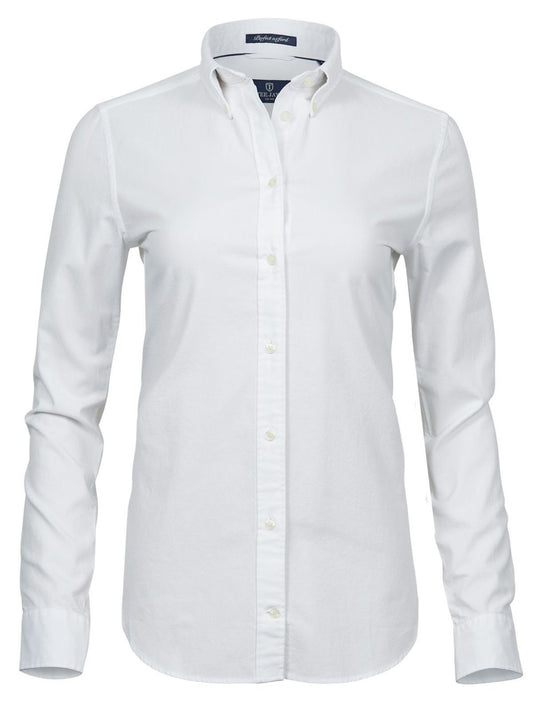 Ladies Perfect Oxford Shirt Tee Jays White