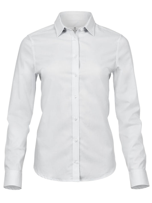 Ladies' Stretch Luxury Shirt Tee Jays White