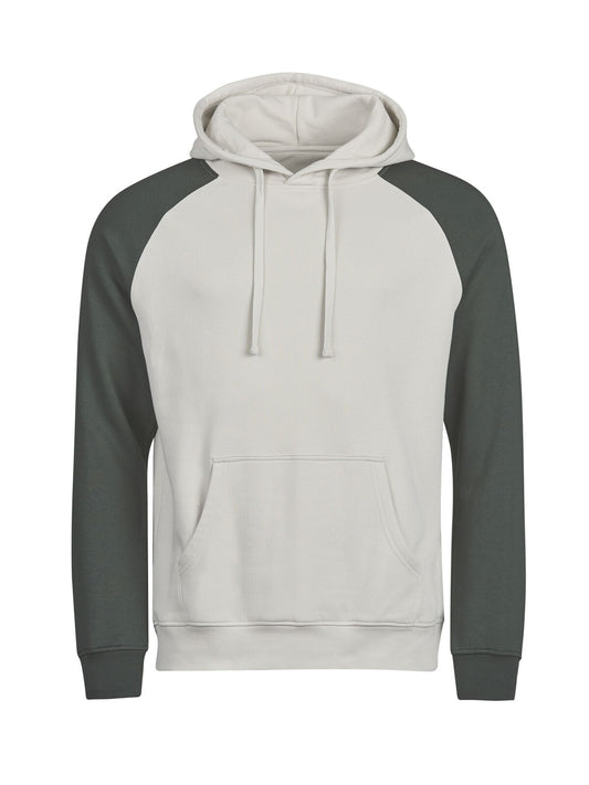 Urban Two-Tone Hooded Sweatshirt Tee Jays Cement/Dark Green